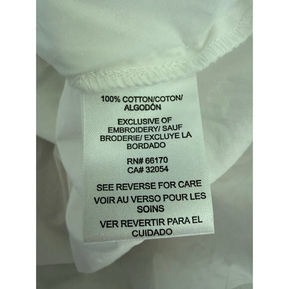 Anthropologie Dhruv Kapoor Embroidered Beaded Button-Down Shirt Size Medium - Picture 5 of 8